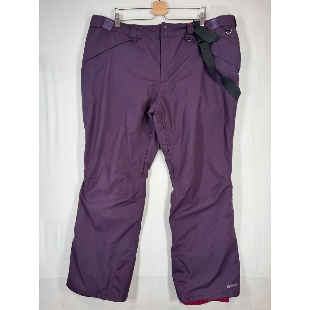 Eddie Bauer Snow Pants Weatheredge Plus Purple 2X Waterproof Ski Winter Outdoor
